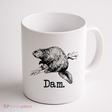 Dam Beaver Coffee Mug back