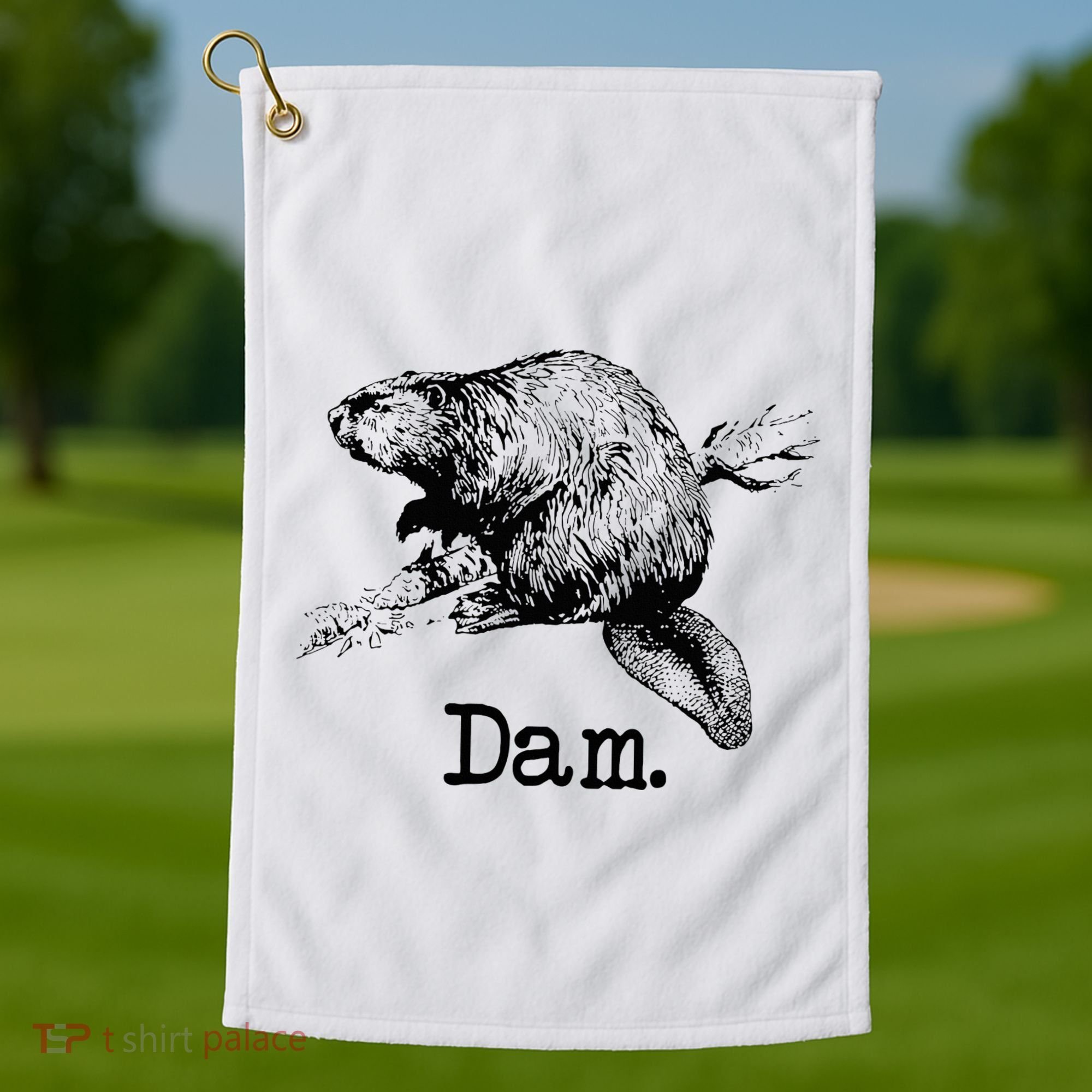 Dam Beaver Golf Towel