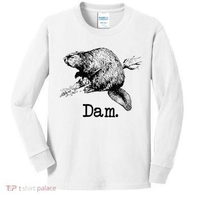 Dam Beaver Kids Long Sleeve Shirt