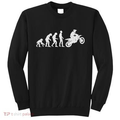 Dirt Bike Evolution Motorcycle Motocross Biker Women Sweatshirt