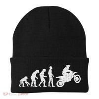 Dirt Bike Evolution Motorcycle Motocross Biker Women Beanie thumb 0