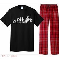 Dirt Bike Evolution Motorcycle Motocross Biker Women Pajama Set thumb 0
