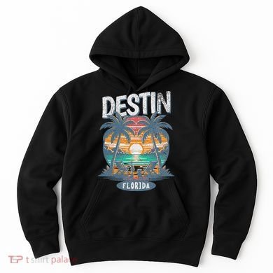 Destin Beach Florida Vintage Spring Break Vacation Retro Hoodie