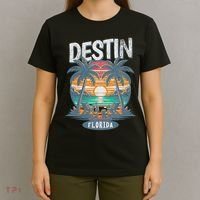 Destin Beach Florida Vintage Spring Break Vacation Retro T-Shirt thumb 4