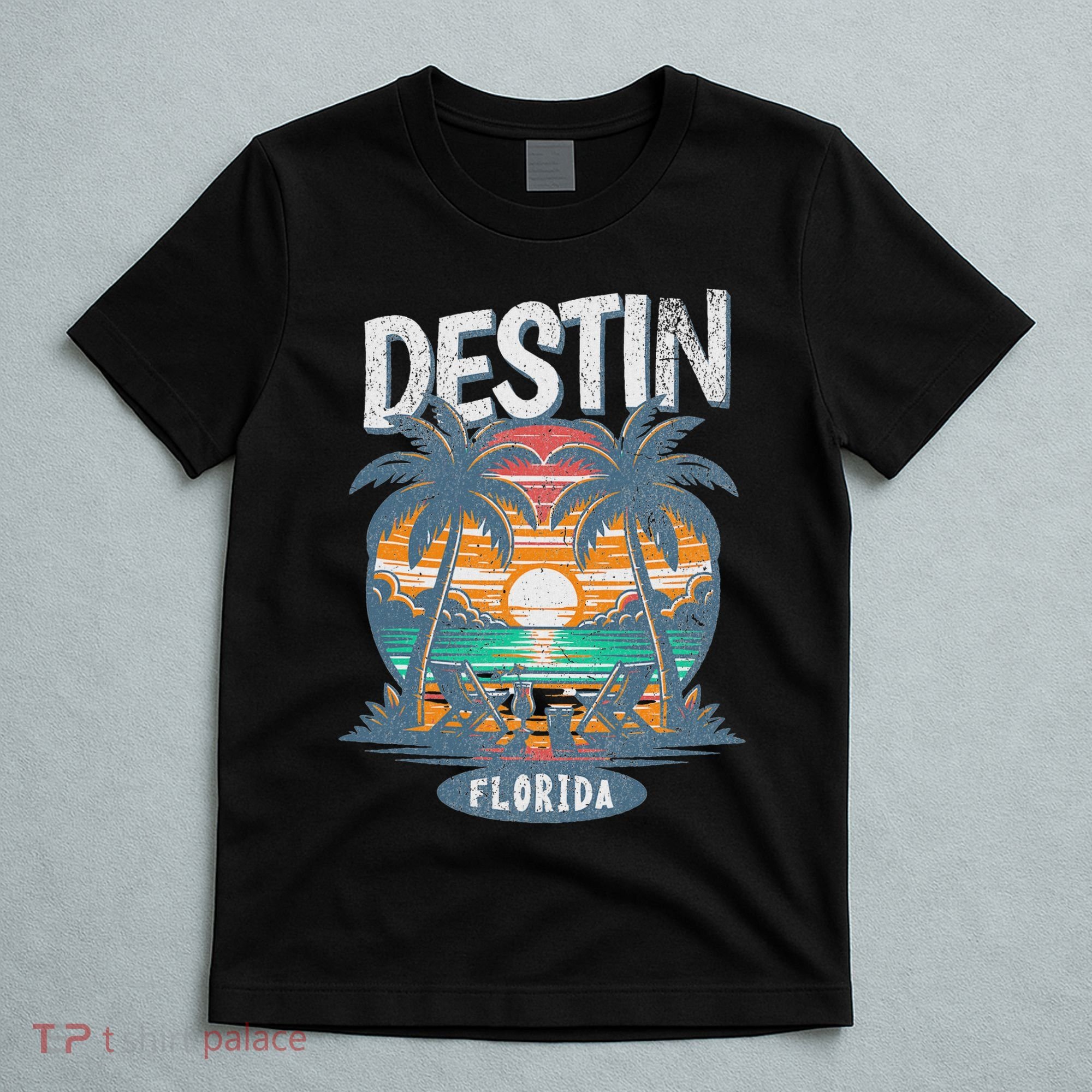Destin Beach Florida Vintage Spring Break Vacation Retro T-Shirt