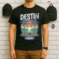 Destin Beach Florida Vintage Spring Break Vacation Retro T-Shirt thumb 6