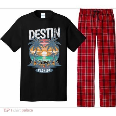 Destin Beach Florida Vintage Spring Break Vacation Retro Pajama Set
