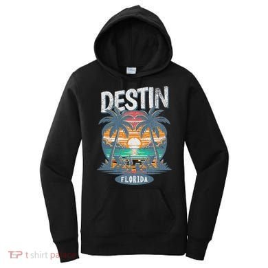 Destin Beach Florida Vintage Spring Break Vacation Retro Women's Hoodie