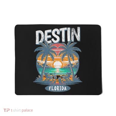 Destin Beach Florida Vintage Spring Break Vacation Retro Mousepad