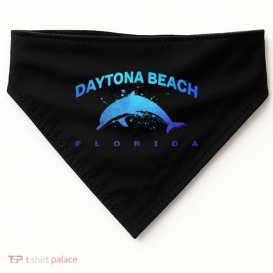 Daytona Beach Florida Dolphin Lover Spring Break Vacation Meaningful Gift USA-Made Doggie Bandana