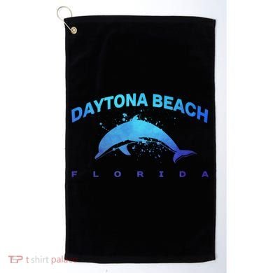 Daytona Beach Florida Dolphin Lover Spring Break Vacation Meaningful Gift Golf Towel