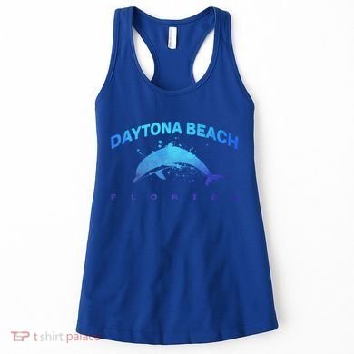 Daytona Beach Florida Dolphin Lover Spring Break Vacation Meaningful Gift Women's Tank Top