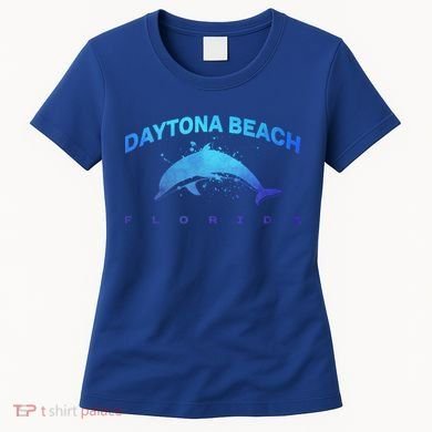 Daytona Beach Florida Dolphin Lover Spring Break Vacation Meaningful Gift Women's T-Shirt