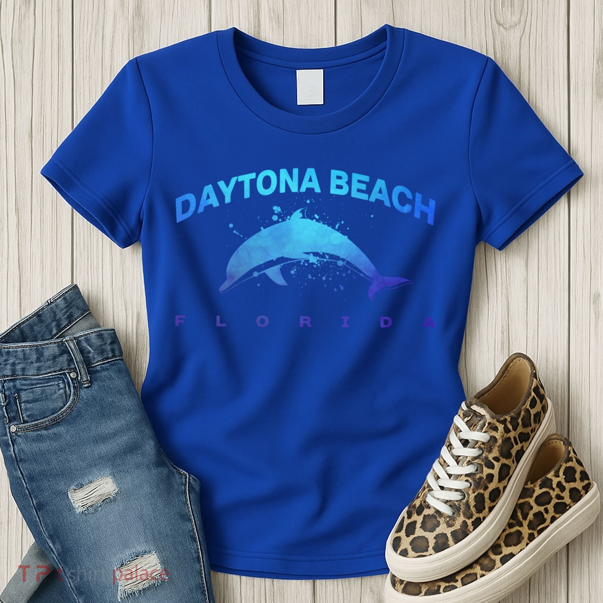 Daytona Beach Florida Dolphin Lover Spring Break Vacation Meaningful Gift Women's T-Shirt