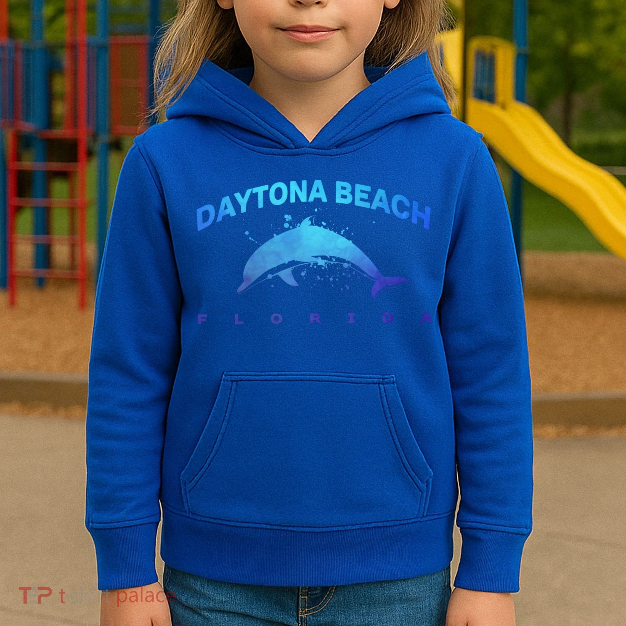 Daytona Beach Florida Dolphin Lover Spring Break Vacation Meaningful Gift Kids Hoodie