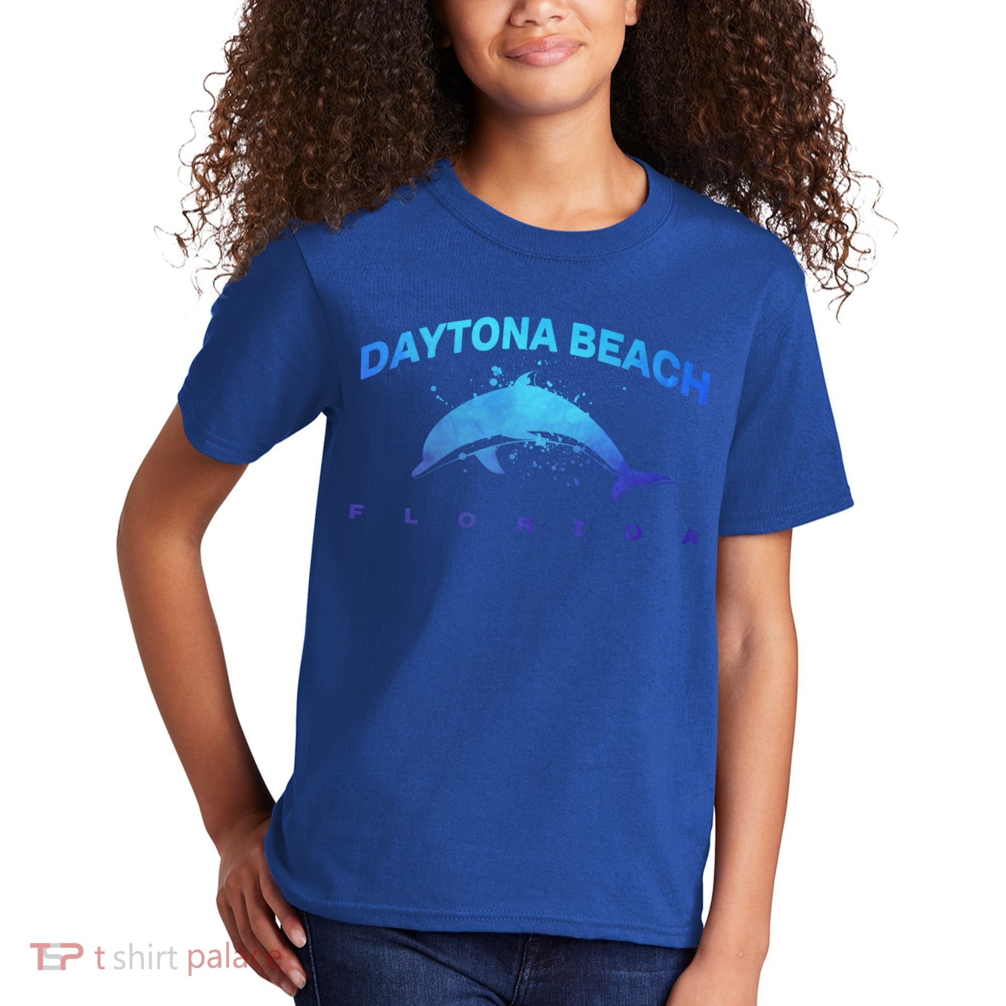 Daytona Beach Florida Dolphin Lover Spring Break Vacation Meaningful Gift Kids T-Shirt