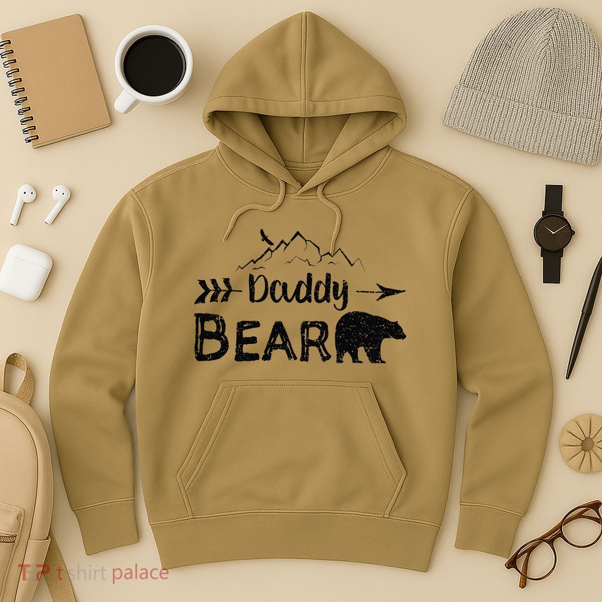 Daddy Bear Fathers Day Hoodie