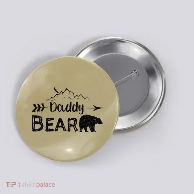 Daddy Bear Fathers Day Button
