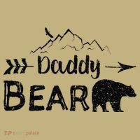 Daddy Bear Fathers Day Button thumb 1
