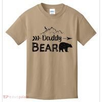 Daddy Bear Fathers Day Kids T-Shirt thumb 0