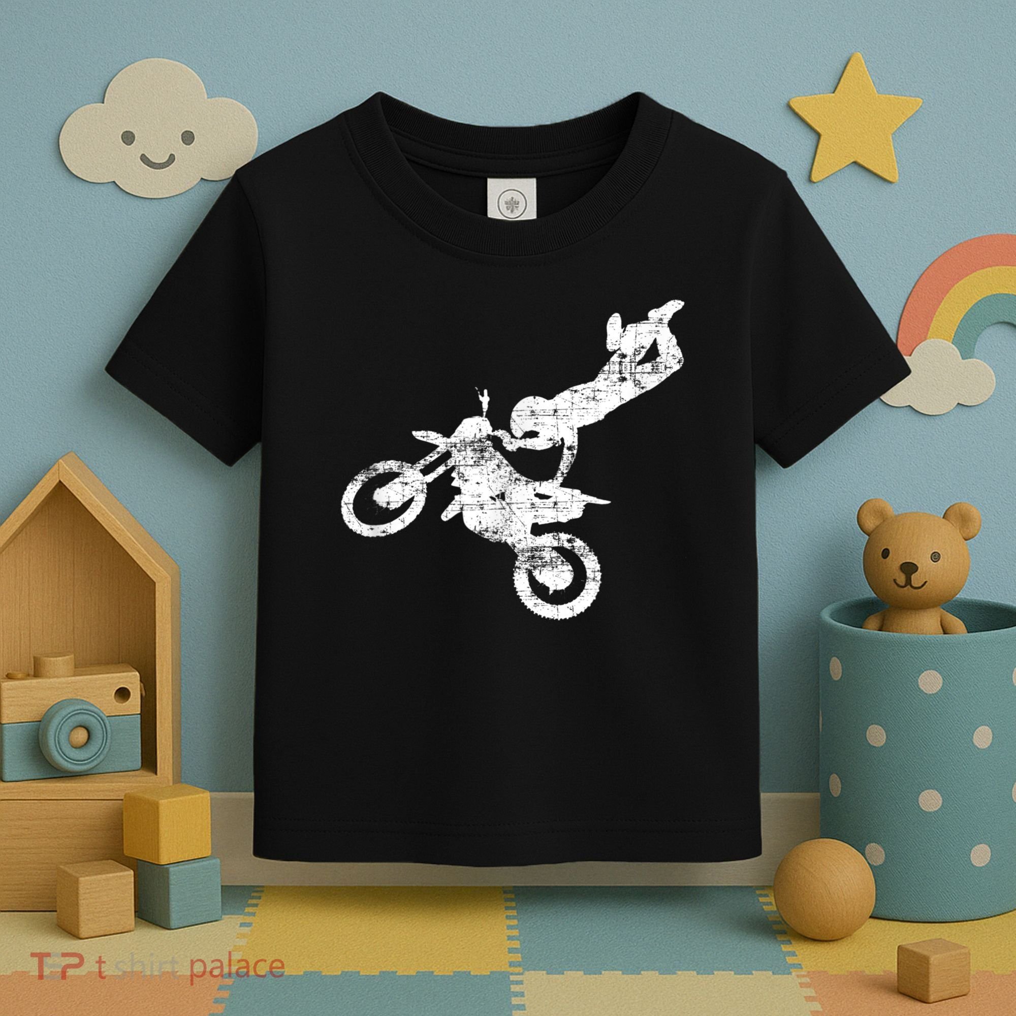 DIRT BIKE FREESTYLE Motocross Enduro Toddler T-Shirt
