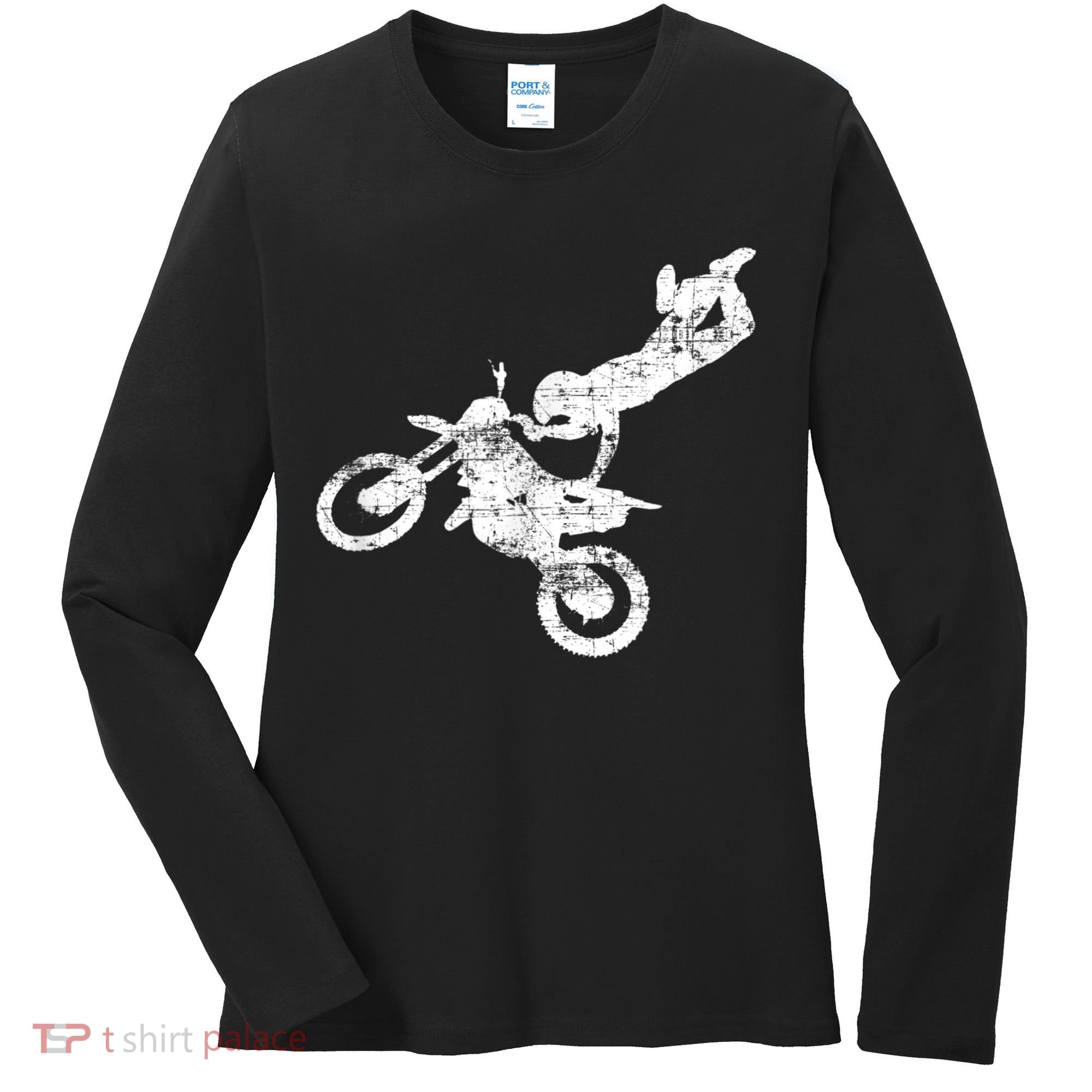 DIRT BIKE FREESTYLE Motocross Enduro Women's Long Sleeve Shirt