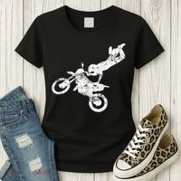 DIRT BIKE FREESTYLE Motocross Enduro Women's T-Shirt thumb 3