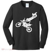 DIRT BIKE FREESTYLE Motocross Enduro Kids Long Sleeve Shirt thumb 0