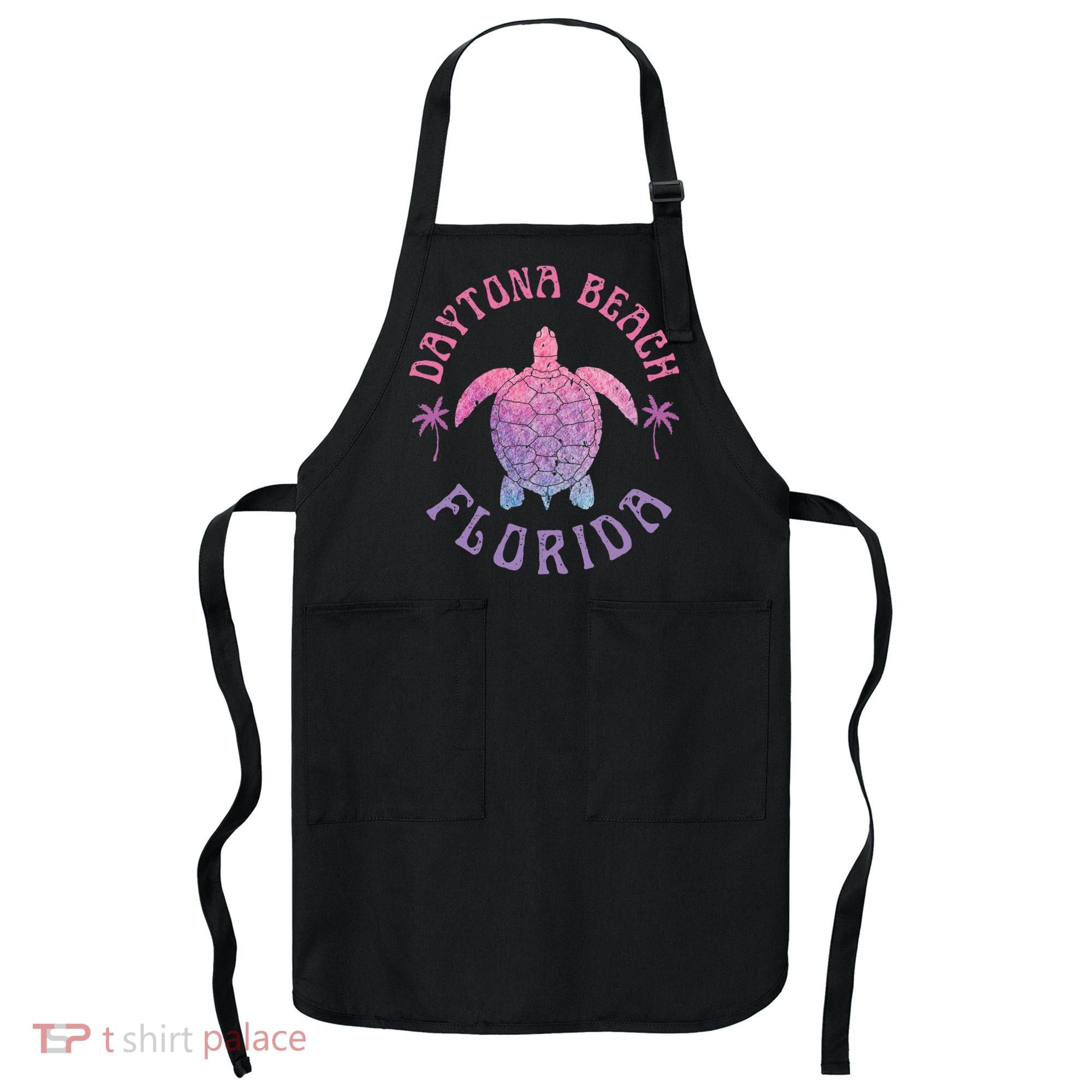 Daytona Beach Florida Sea Turtle Summer Vacation Apron