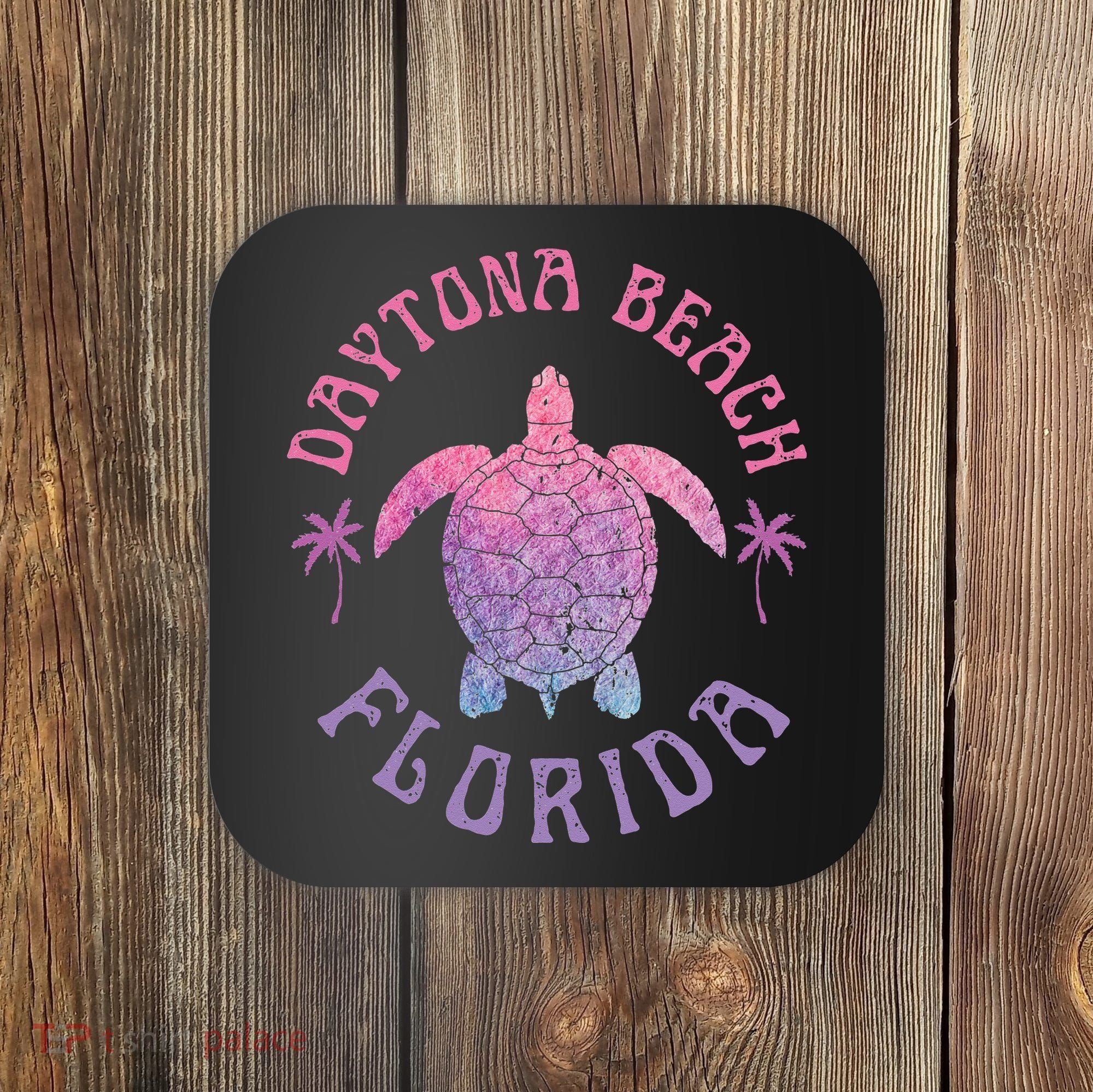 Daytona Beach Florida Sea Turtle Summer Vacation Coaster