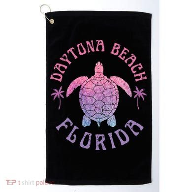 Daytona Beach Florida Sea Turtle Summer Vacation Golf Towel