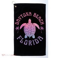 Daytona Beach Florida Sea Turtle Summer Vacation Golf Towel thumb 0