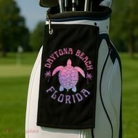 Daytona Beach Florida Sea Turtle Summer Vacation Golf Towel thumb 2