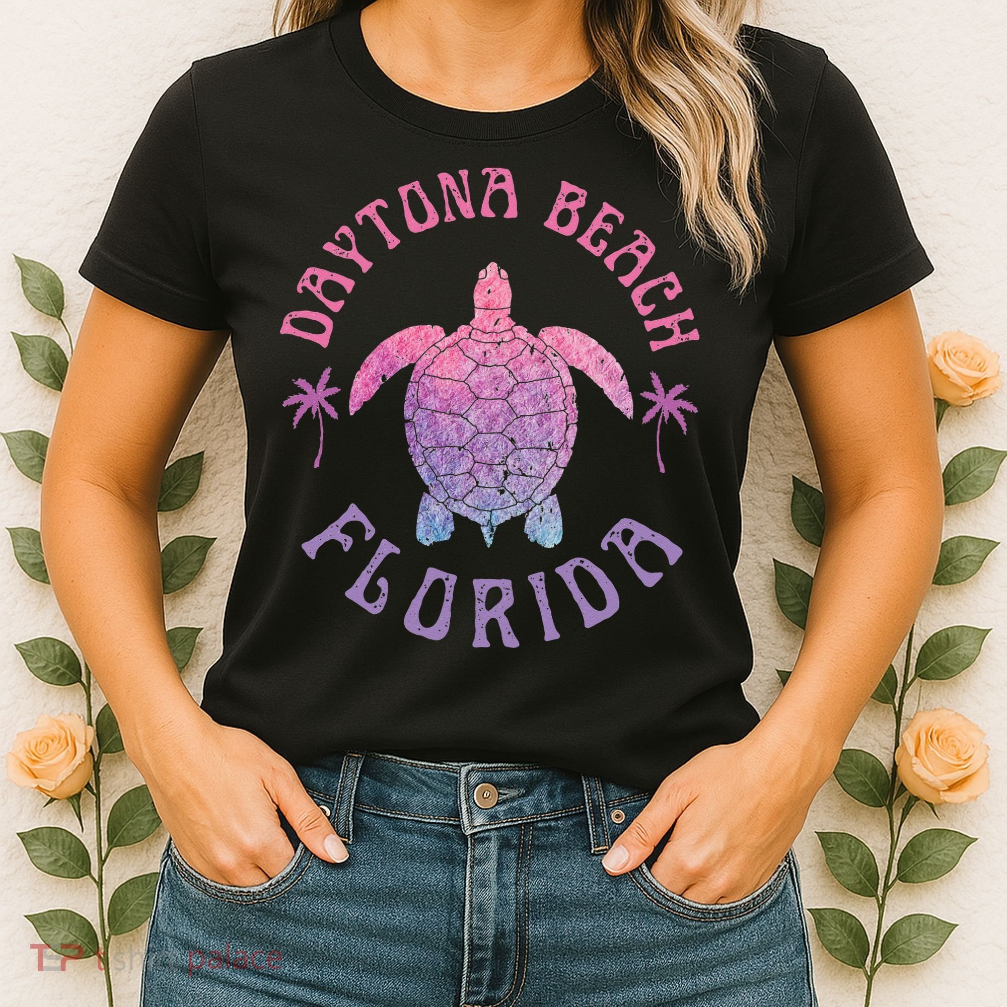 Daytona Beach Florida Sea Turtle Summer Vacation Women's T-Shirt