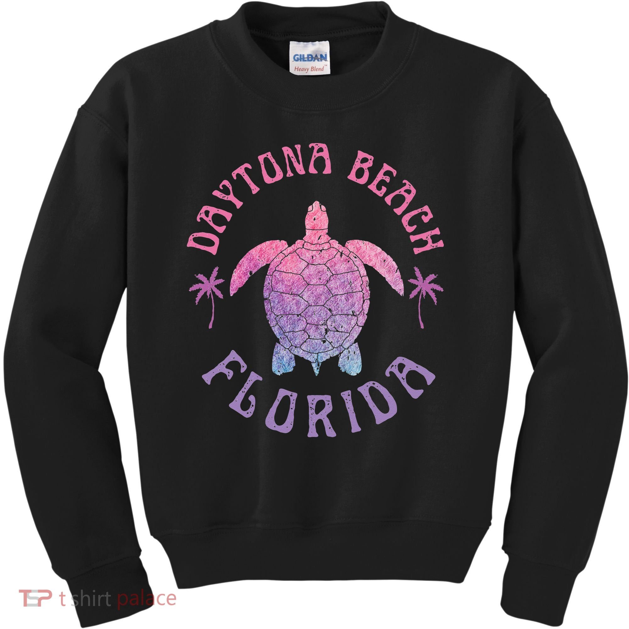 Daytona Beach Florida Sea Turtle Summer Vacation Kids Sweatshirt