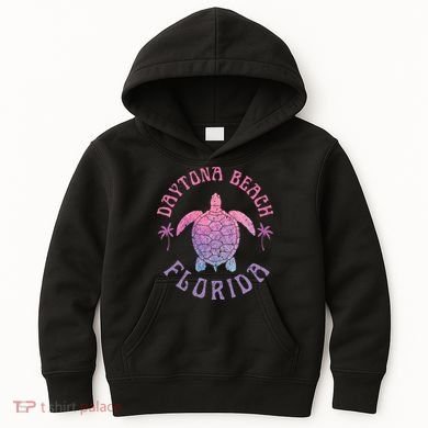 Daytona Beach Florida Sea Turtle Summer Vacation Kids Hoodie