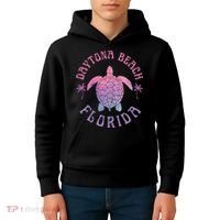 Daytona Beach Florida Sea Turtle Summer Vacation Kids Hoodie thumb 4