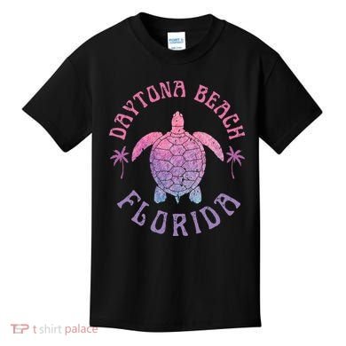 Daytona Beach Florida Sea Turtle Summer Vacation Kids T-Shirt
