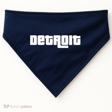 Detroit Bold Future Style Logo USA-Made Doggie Bandana