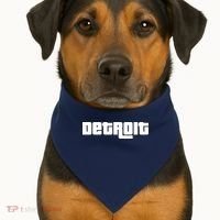 Detroit Bold Future Style Logo USA-Made Doggie Bandana thumb 1