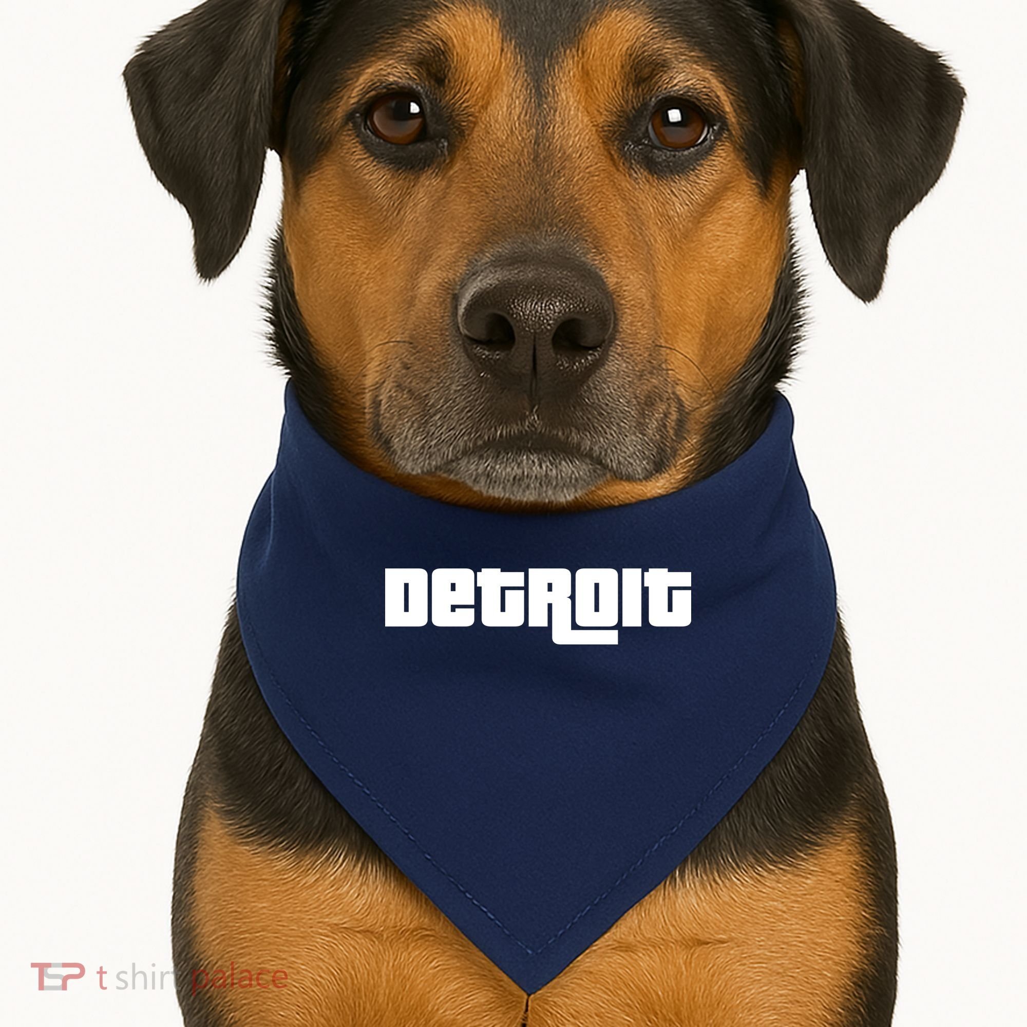 Detroit Bold Future Style Logo USA-Made Doggie Bandana