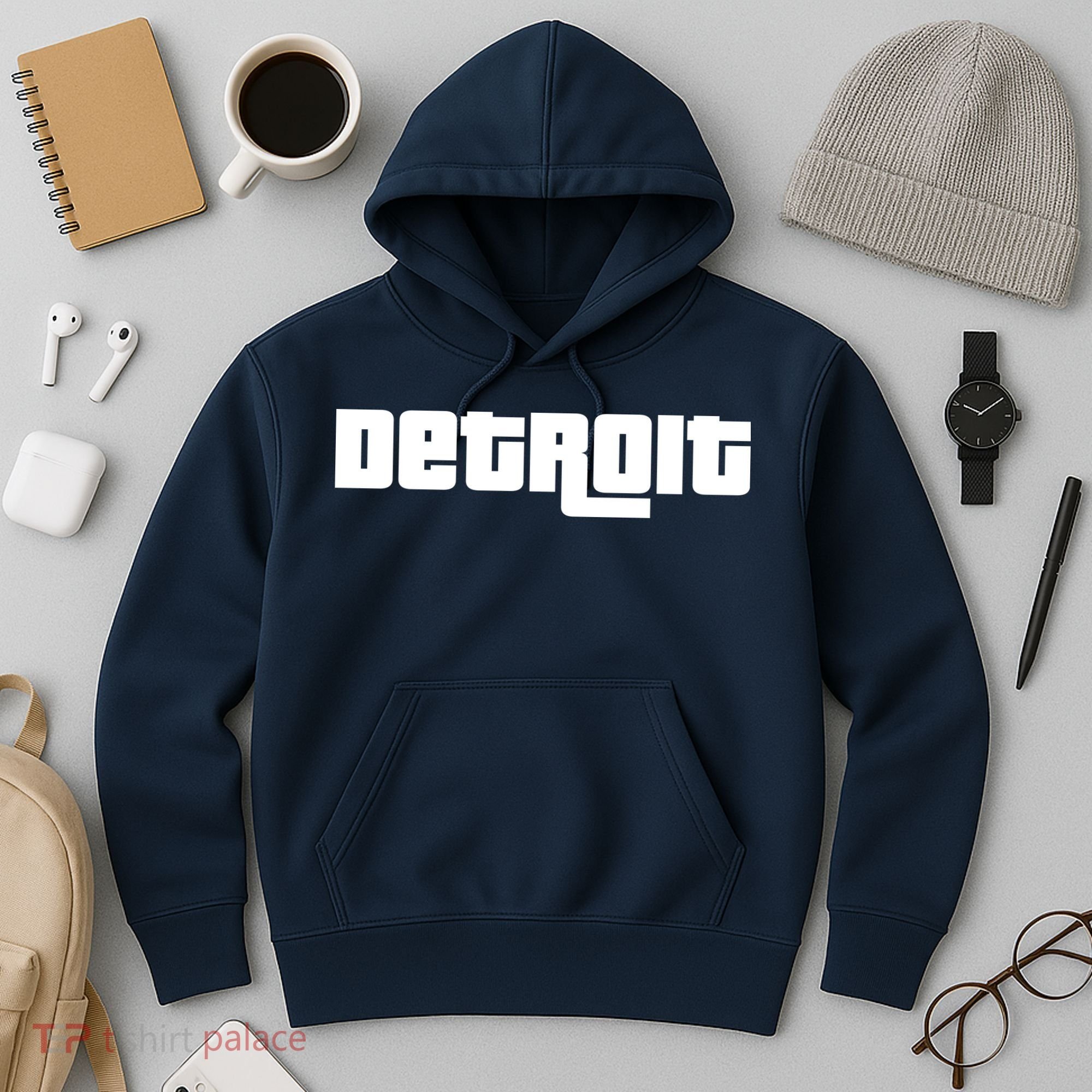 Detroit Bold Future Style Logo Hoodie