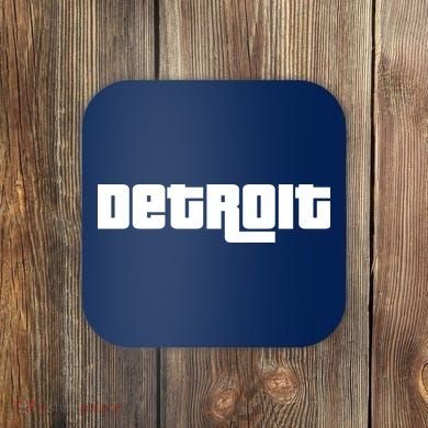 Detroit Bold Future Style Logo Coaster