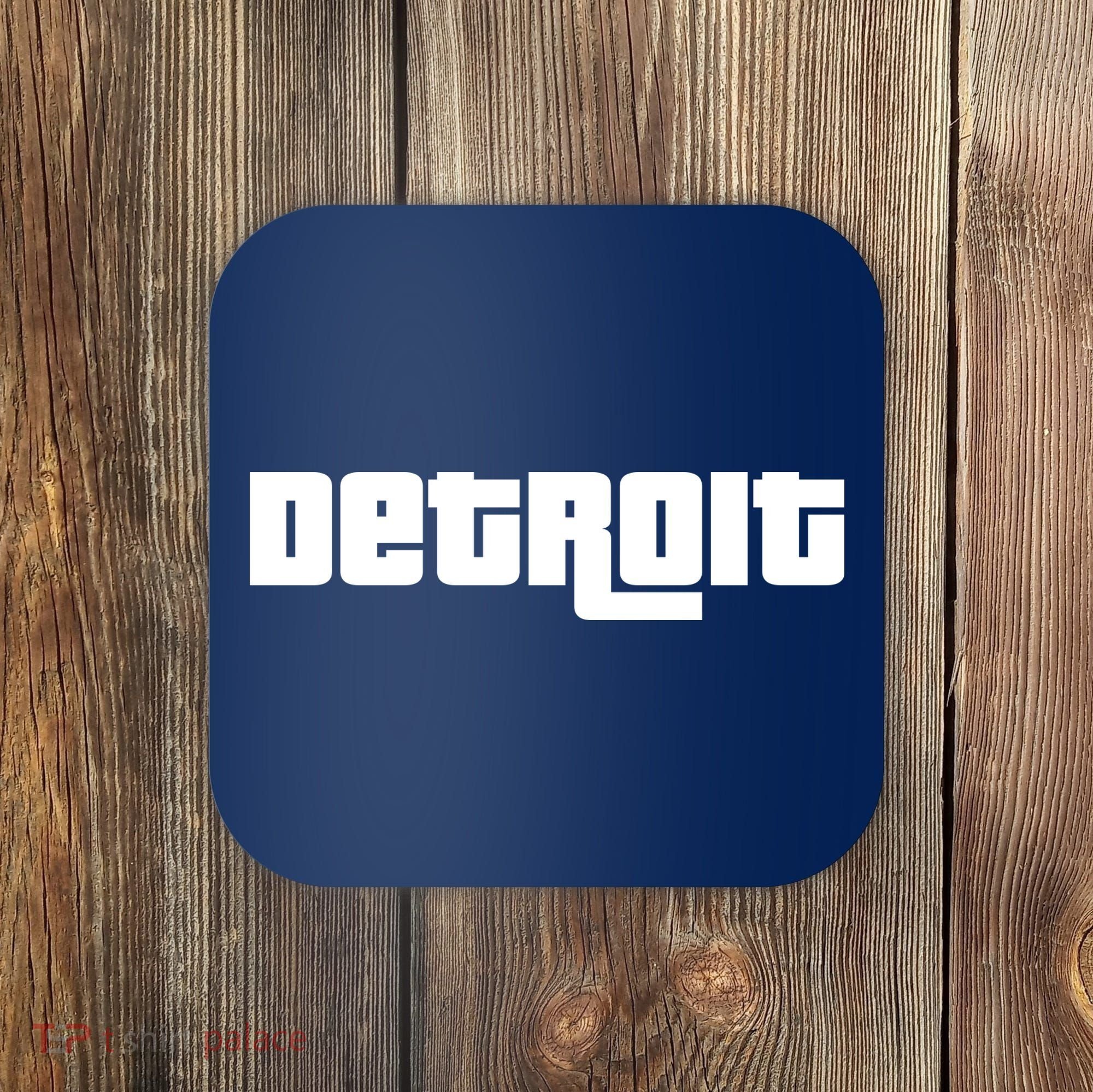 Detroit Bold Future Style Logo Coaster