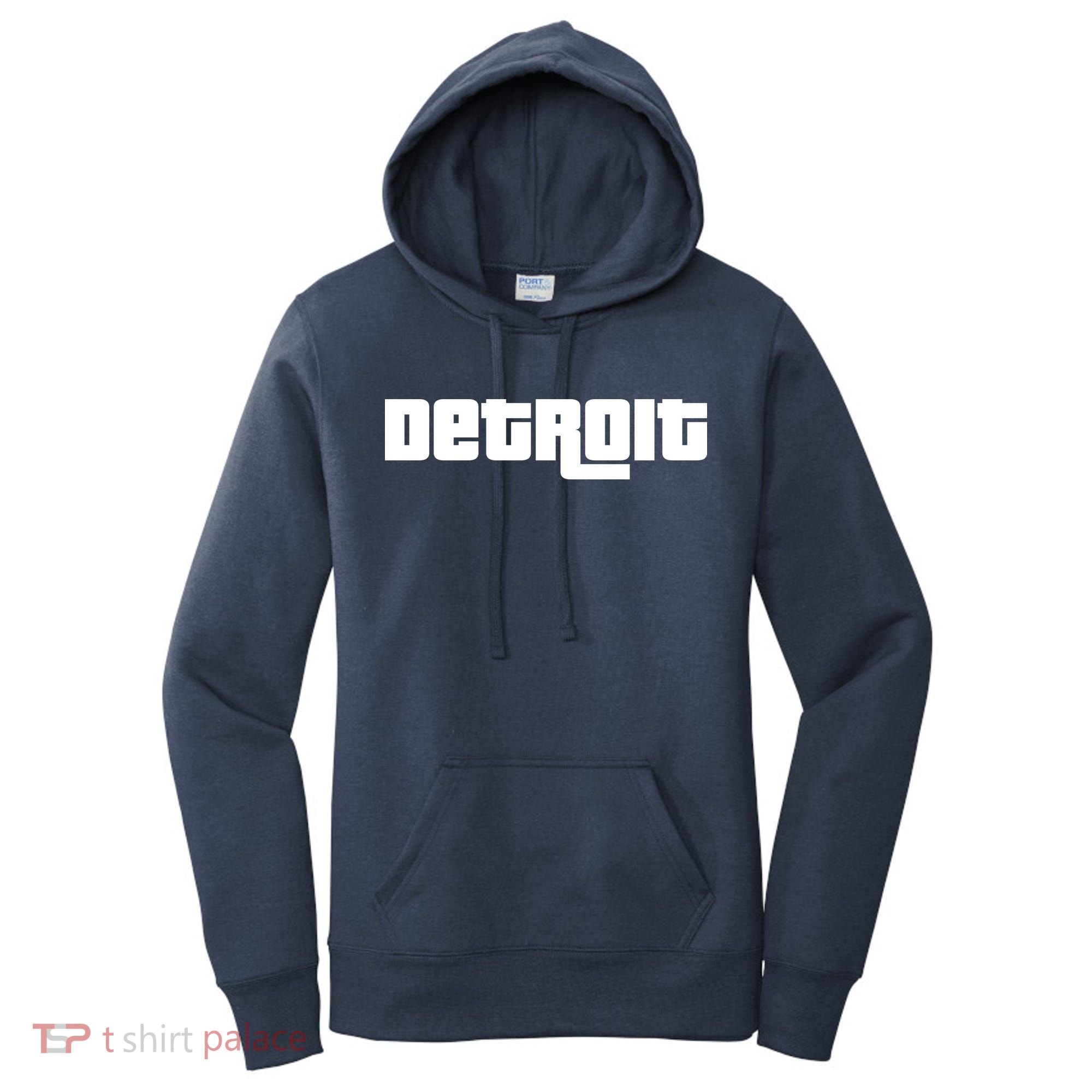Detroit Bold Future Style Logo Women's Hoodie