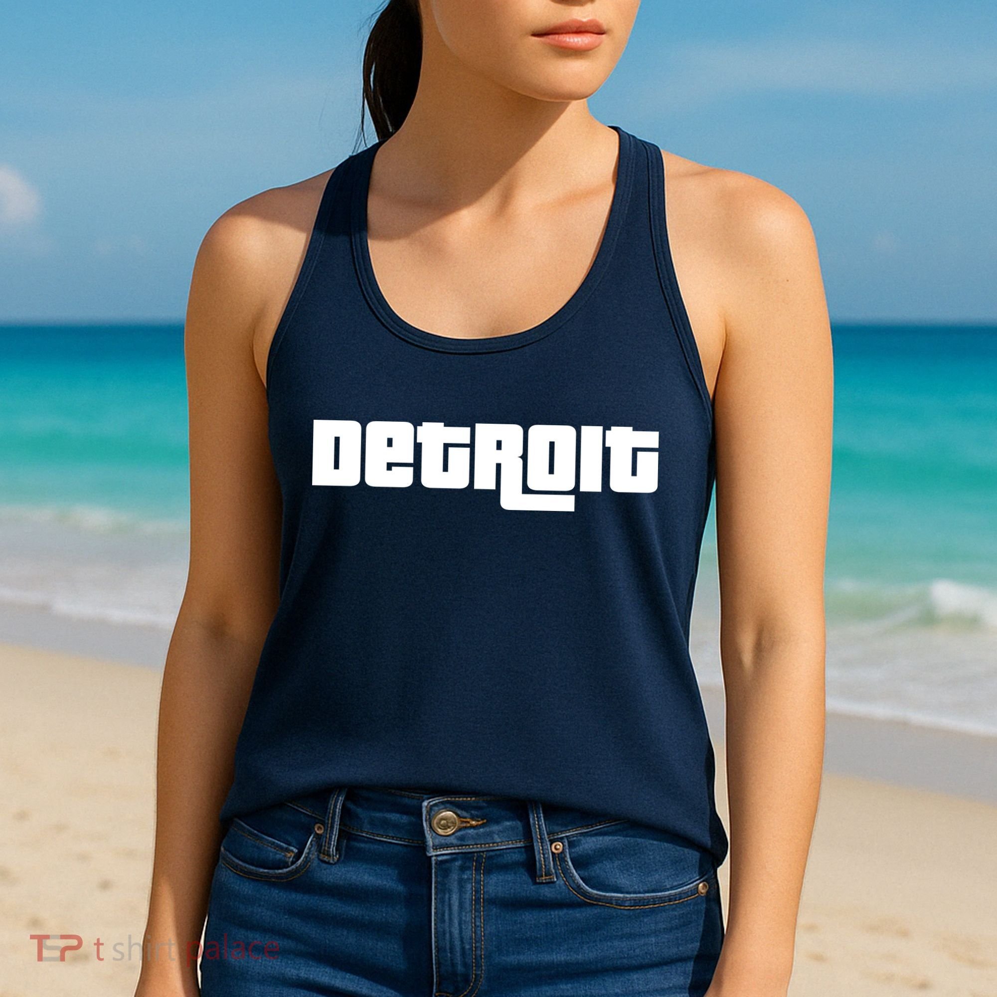 Detroit Bold Future Style Logo Women's Tank Top