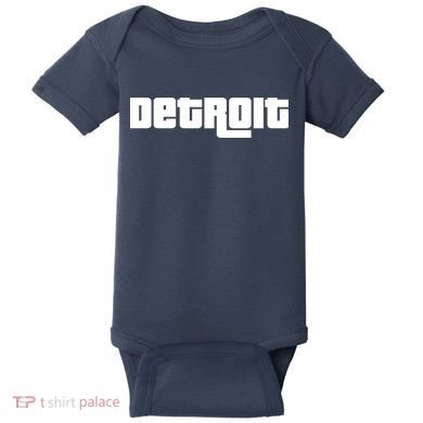 Detroit Bold Future Style Logo Baby Bodysuit
