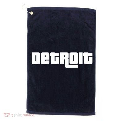 Detroit Bold Future Style Logo Golf Towel