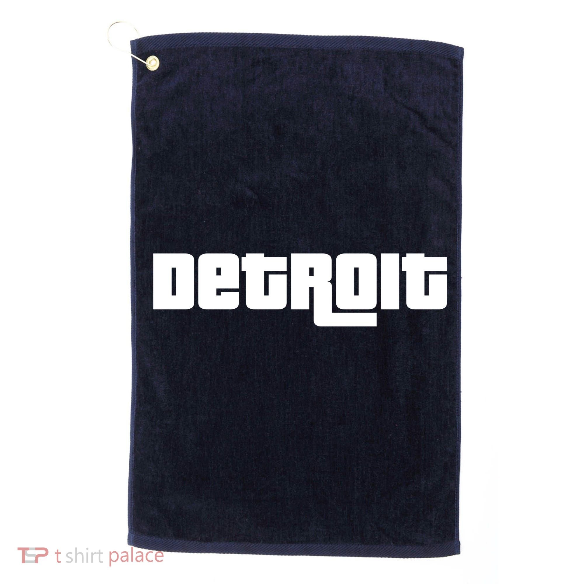 Detroit Bold Future Style Logo Golf Towel