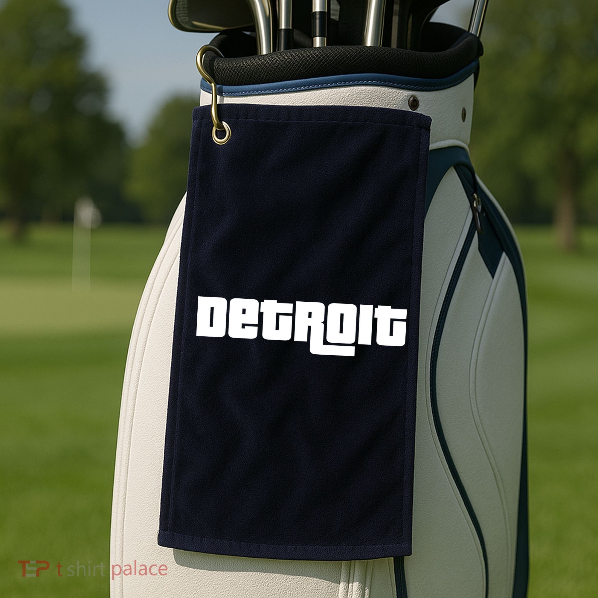 Detroit Bold Future Style Logo Golf Towel